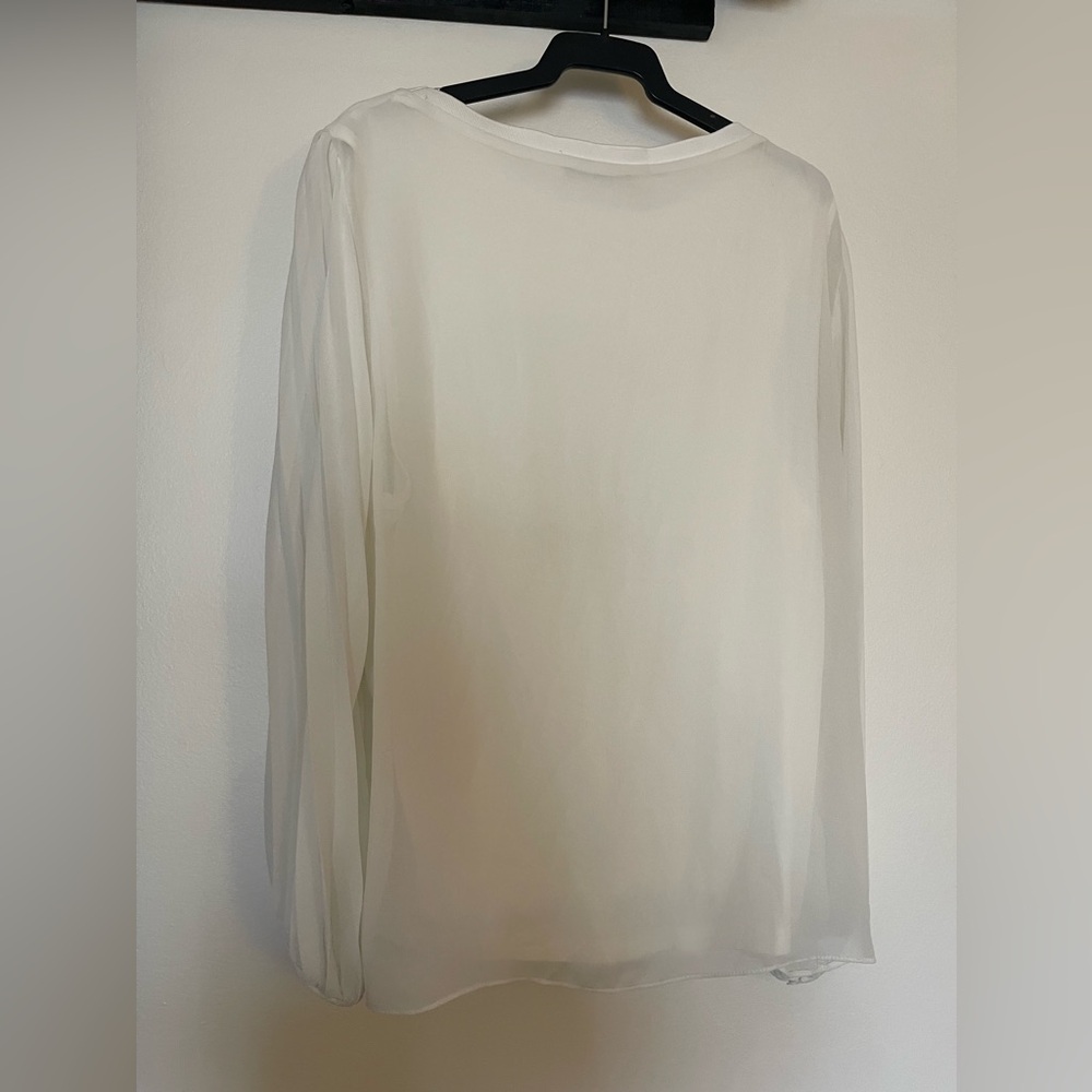 Zara sheer pleated sleeves blouse - Picture 5 of 5